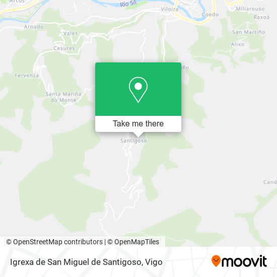 Igrexa de San Miguel de Santigoso map
