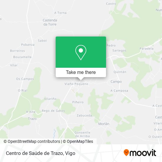 Centro de Saúde de Trazo map