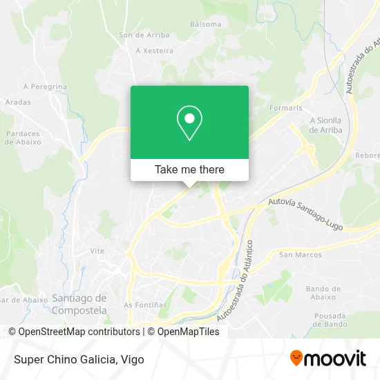 Super Chino Galicia map
