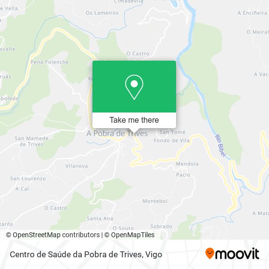 Centro de Saúde da Pobra de Trives map