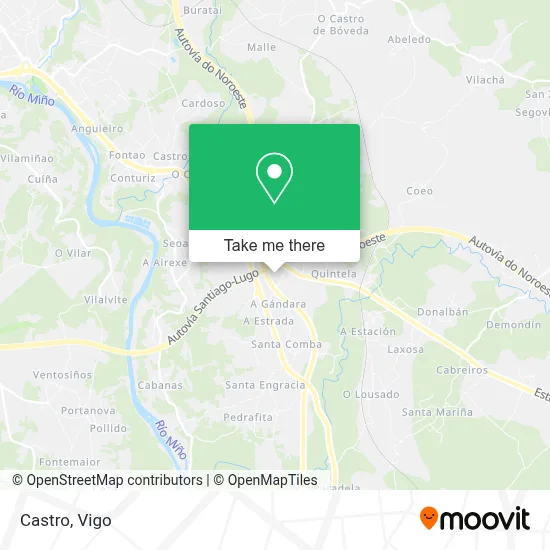 mapa Castro