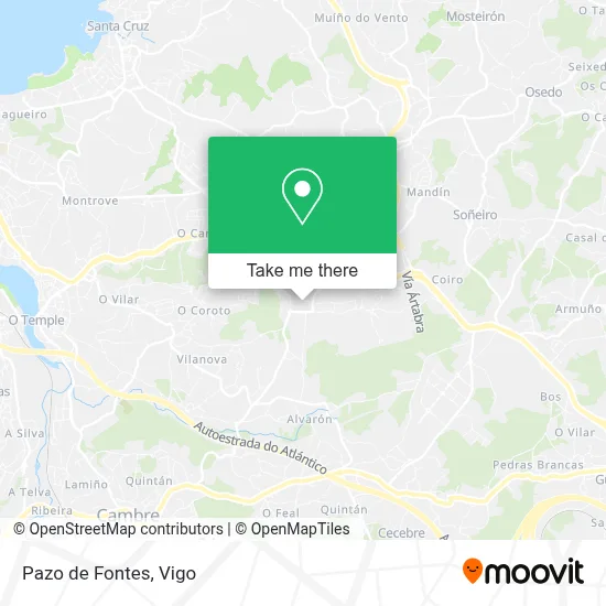Pazo de Fontes map