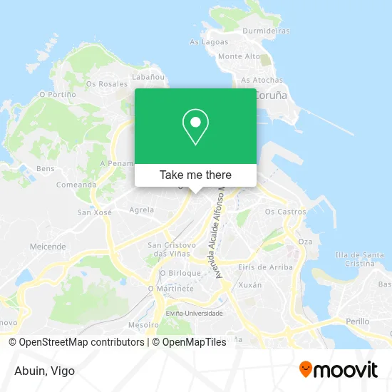 mapa Abuin
