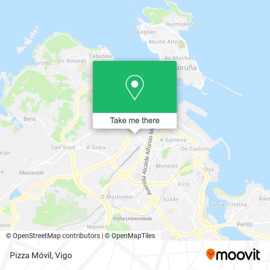 mapa Pizza Móvil