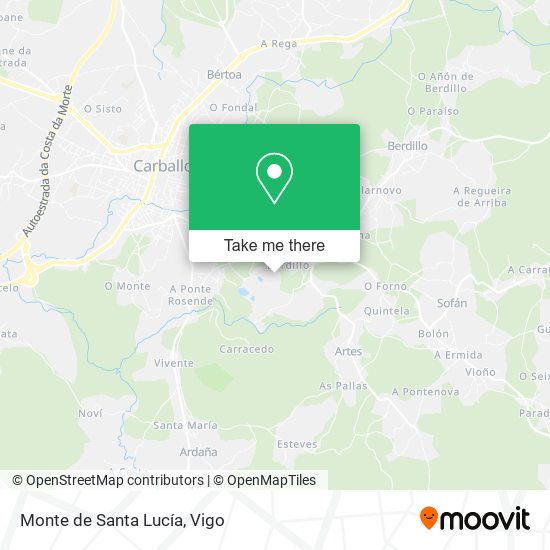 mapa Monte de Santa Lucía