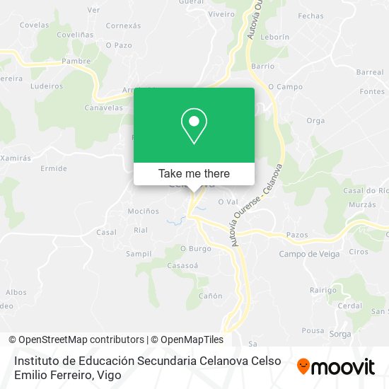 Instituto de Educación Secundaria Celanova Celso Emilio Ferreiro map