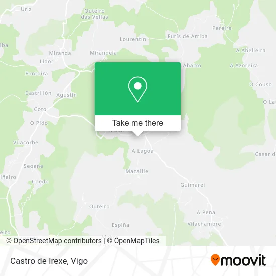 Castro de Irexe map