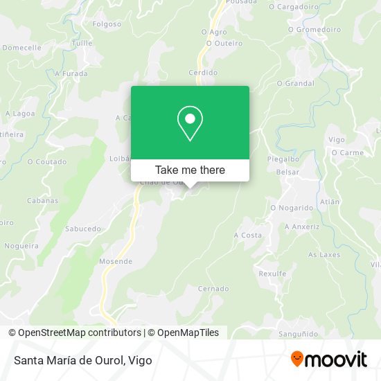 Santa María de Ourol map