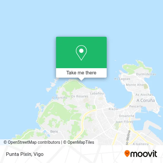 Punta Pixín map