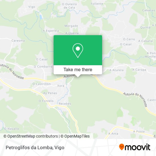 Petroglifos da Lomba map