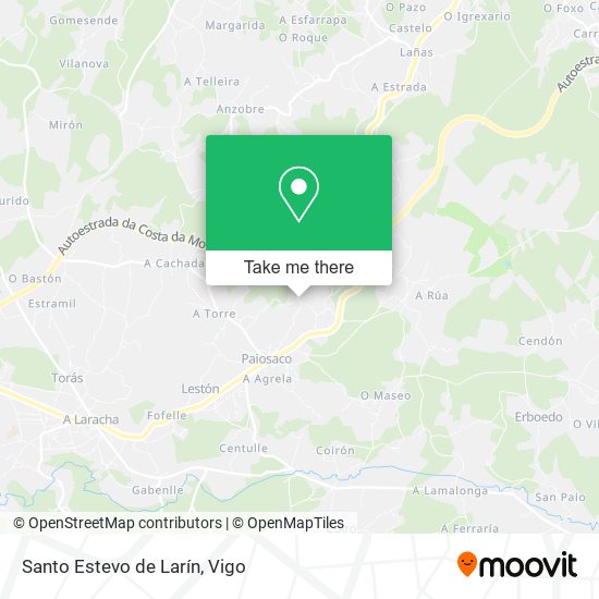 Santo Estevo de Larín map