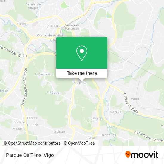 Parque Os Tilos map