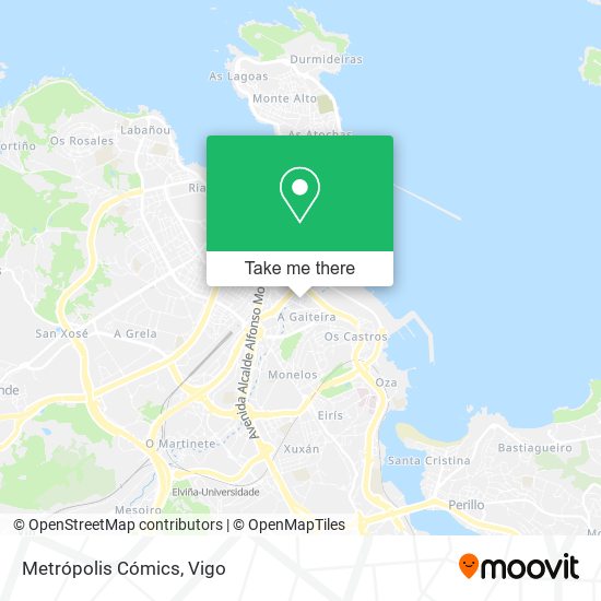 Metrópolis Cómics map