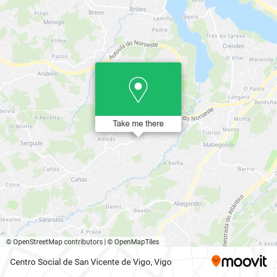 Centro Social de San Vicente de Vigo map