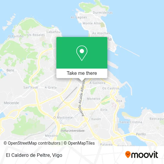 El Caldero de Peltre map