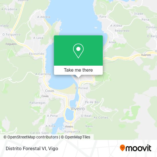 Distrito Forestal VI map