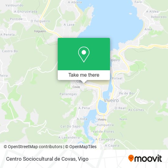 Centro Sociocultural de Covas map