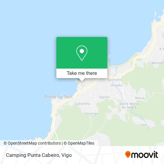 mapa Camping Punta Cabeiro