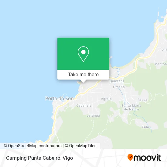 Camping Punta Cabeiro map