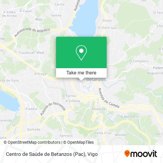 Centro de Saúde de Betanzos (Pac) map