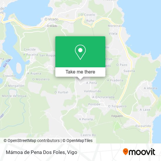 Mámoa de Pena Dos Foles map