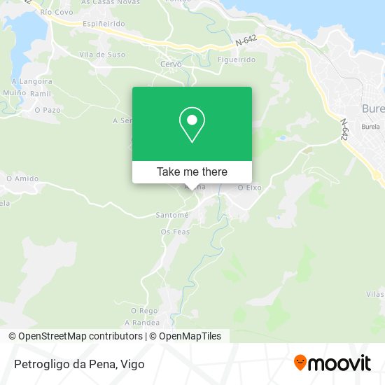 Petrogligo da Pena map