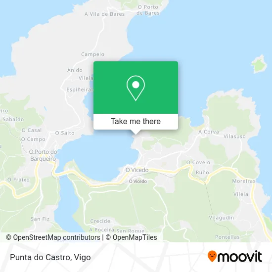 Punta do Castro map