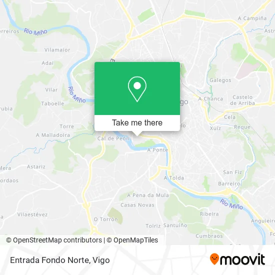 Entrada Fondo Norte map