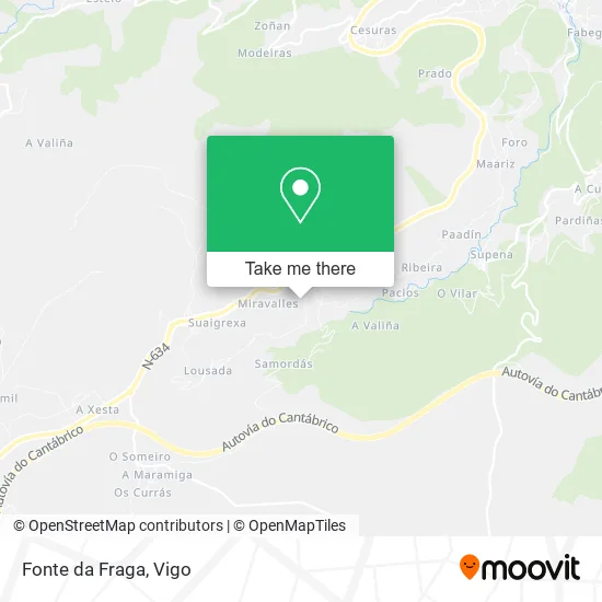 Fonte da Fraga map