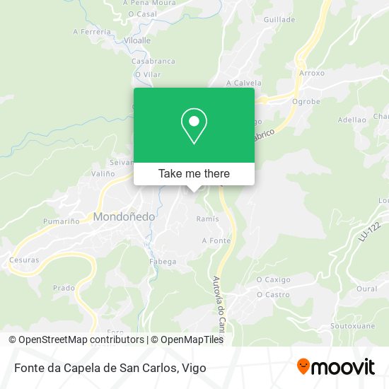 Fonte da Capela de San Carlos map