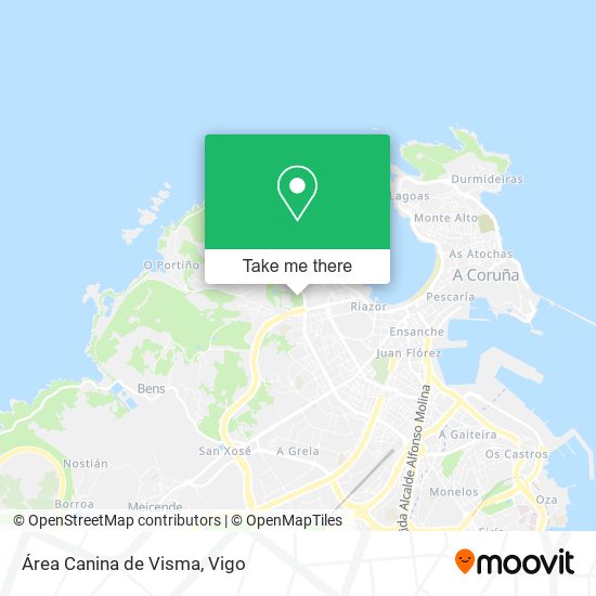 Área Canina de Visma map