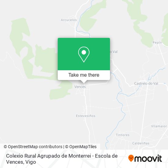 Colexio Rural Agrupado de Monterrei - Escola de Vences map