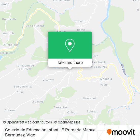 mapa Colexio de Educación Infantil E Primaria Manuel Bermúdez