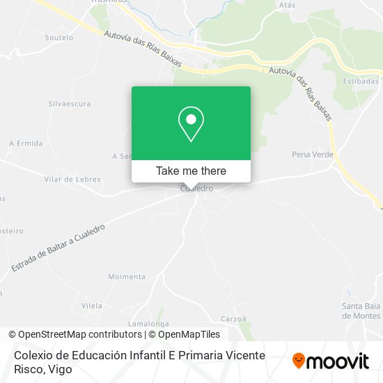 mapa Colexio de Educación Infantil E Primaria Vicente Risco