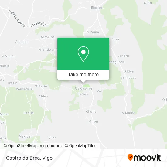 Castro da Brea map