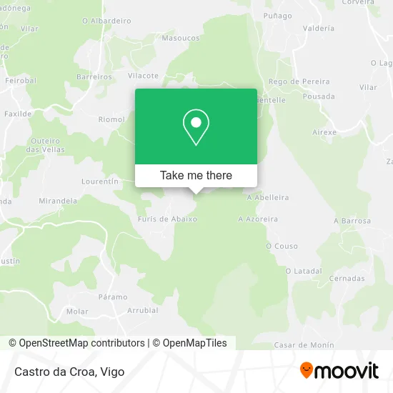 Castro da Croa map