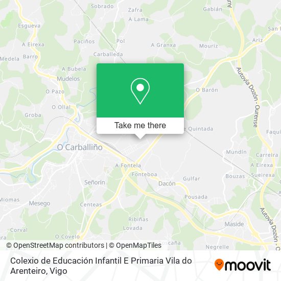 Colexio de Educación Infantil E Primaria Vila do Arenteiro map