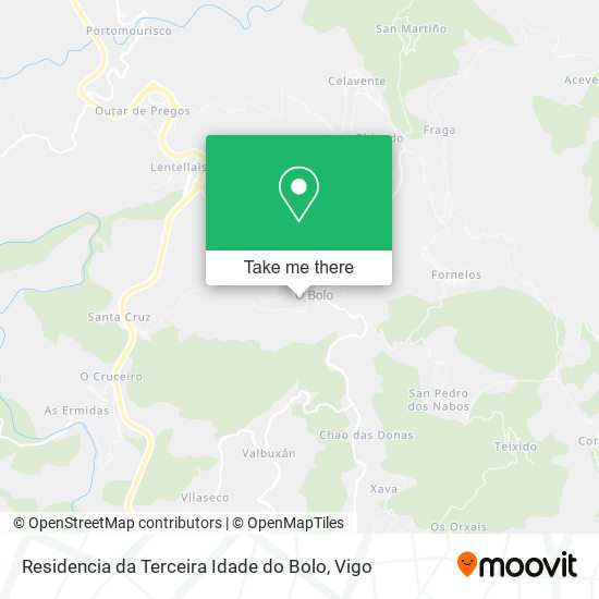 mapa Residencia da Terceira Idade do Bolo