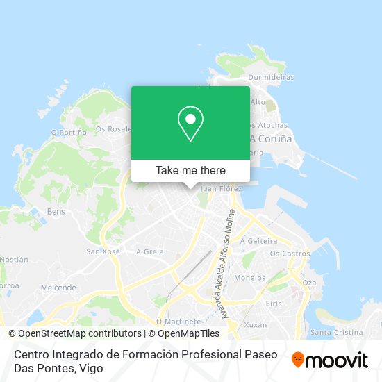 Centro Integrado de Formación Profesional Paseo Das Pontes map