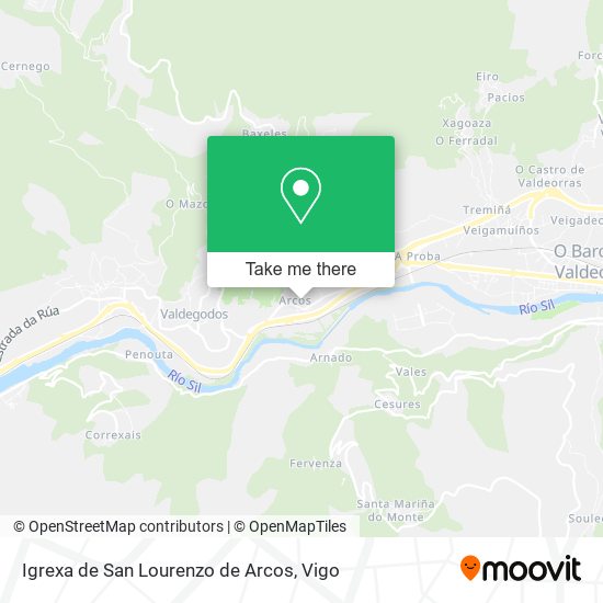 Igrexa de San Lourenzo de Arcos map