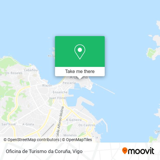 Oficina de Turismo da Coruña map