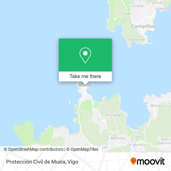 Protección Civil de Muxía map