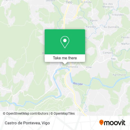 Castro de Pontevea map