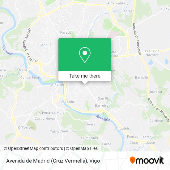 mapa Avenida de Madrid (Cruz Vermella)