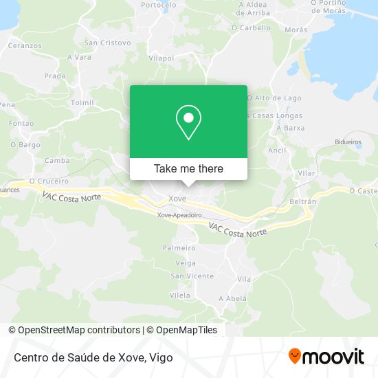 Centro de Saúde de Xove map
