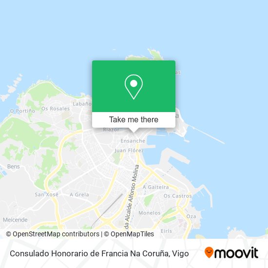 Consulado Honorario de Francia Na Coruña map