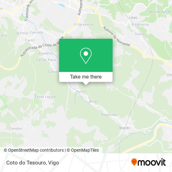 Coto do Tesouro map