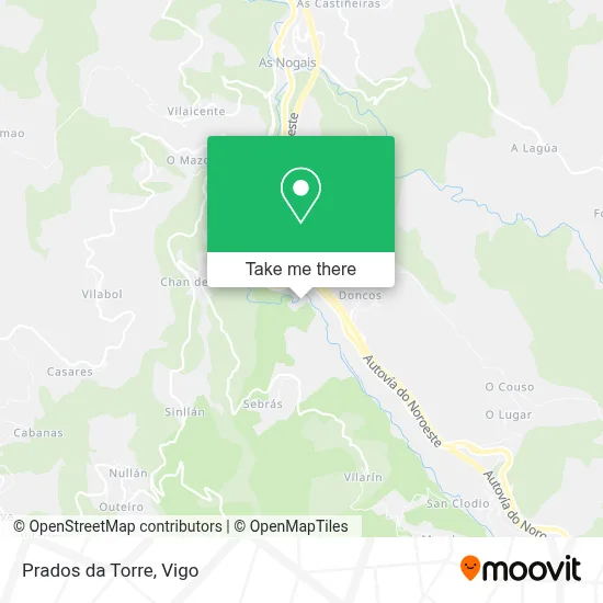 Prados da Torre map