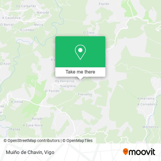 Muiño de Chavín map