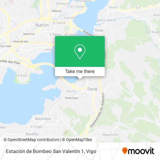 mapa Estación de Bombeo San Valentín 1